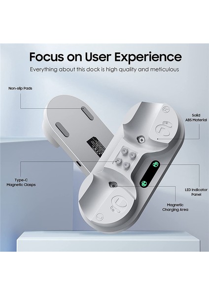 Ps Vr2 Kontrol Cihazı Için Şarj Istasyonu 4 Tip-C Manyetik Toka ile (Yurt Dışından) fırsatları