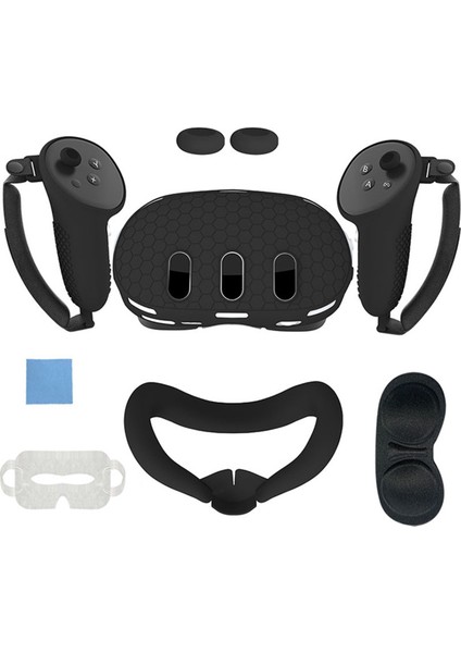 Ön Kabuk Kulaklık Kılıfı ve Yüz Kılıfıvr Aksesuarları-Siyah (Yurt Dışından)