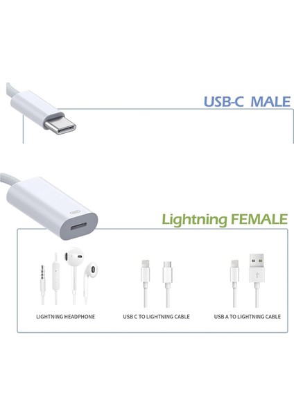 Usbc Erkek - Dişi Arayüz Kablosu Dönüştürücü IPHONE16B (Yurt Dışından)