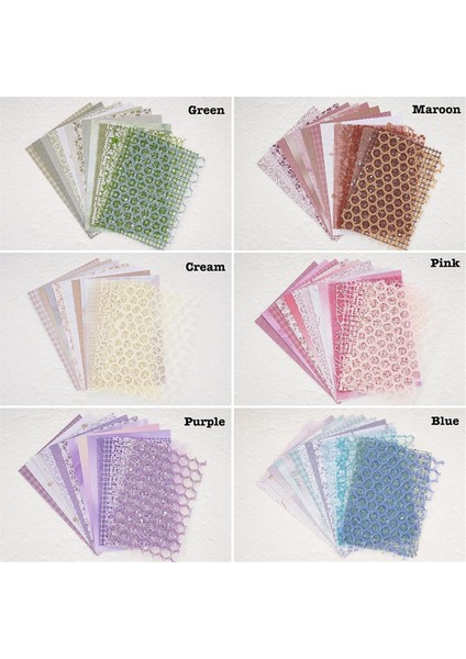 90 Yaprak Scrapbook Kağıdı ve Dekoratif Örgü Kumaş Çeşitli Set A (Yurt Dışından) fiyatları