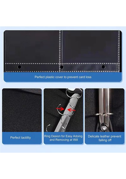 9 Cepli Kart Koleksiyonu Klasörü, Siyah (Yurt Dışından) fırsatları