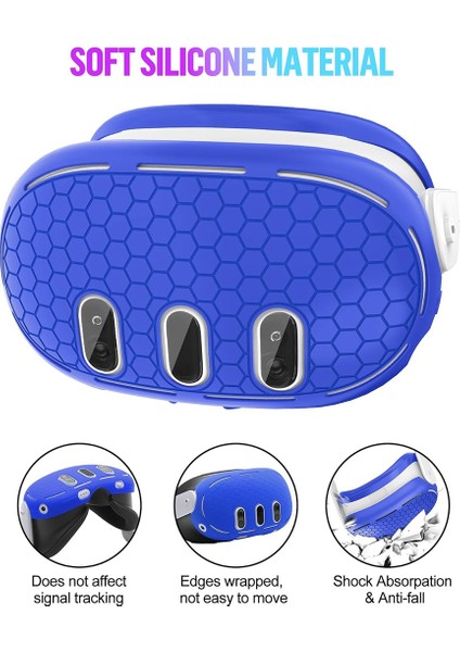 Ön Kabuk Kulaklık Kılıfı ve Yüz Kılıfıvr Aksesuarları-Mavi (Yurt Dışından) modelleri