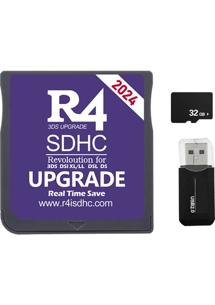 2024 R4 Kart 32G 300'Ü 1 Arada Dsl Xl Secure Digital Bellek Kartı-A (Yurt Dışından)