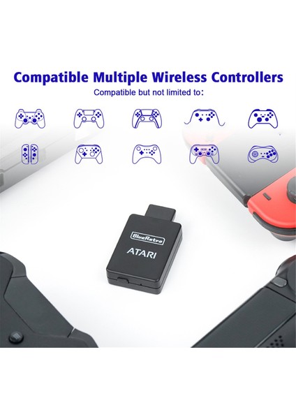 Bluetooth Kablosuz Joystick Adaptörü Oyun Kumandası Adaptörü (Yurt Dışından)