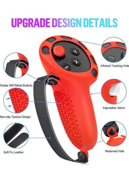 Ön Kabuk Kulaklık Kılıfı ve Yüz Kılıfıvr Aksesuarları-Kırmızı (Yurt Dışından) modelleri