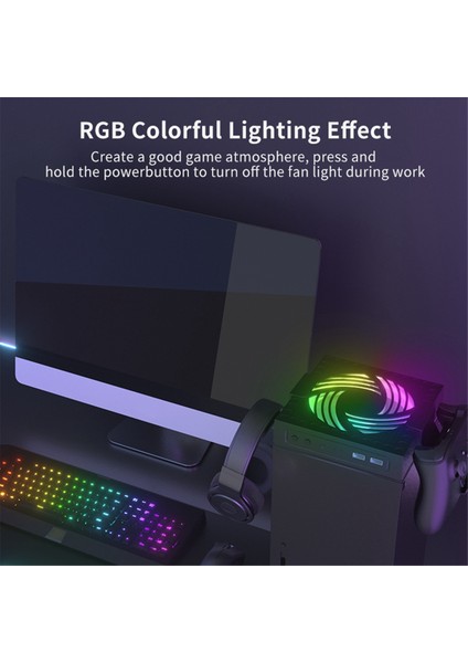 Oyun Konsolu Için Rgb Renkli Soğutma Fanı Ayarlanabilir (Yurt Dışından) modelleri