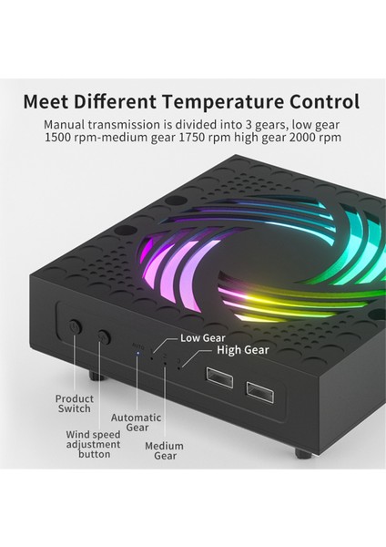 Oyun Konsolu Için Rgb Renkli Soğutma Fanı Ayarlanabilir (Yurt Dışından) indirimleri