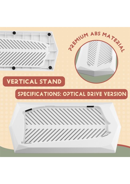 Ince Optik Sürücü Sürümü Için Dikey Stand Beyaz (Yurt Dışından) fırsatları