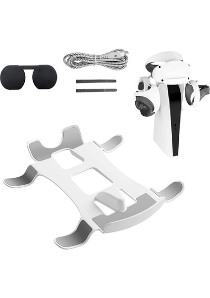 Vr Başlık Kontrol Ünitesi Tutucu Lens Kapağı 2'li Şarj Kablosu (Yurt Dışından)