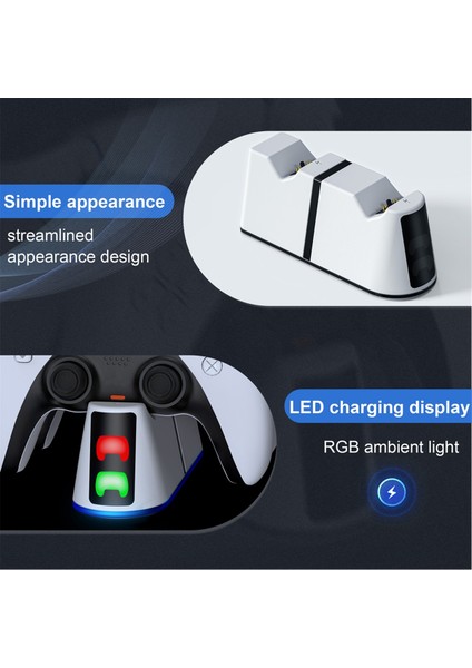 Rgb LED Çift Kontrol Cihazı Şarj Cihazı Ince Kablosuz (Yurt Dışından) modelleri