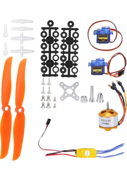 SG90 Servo 2212 KV2200 Fırçasız Motor 30A Esc Elektrik Motoru Kiti (Yurt Dışından)