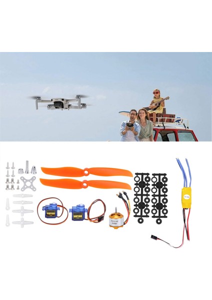 SG90 Servo 2212 KV2200 Fırçasız Motor 30A Esc Elektrik Motoru Kiti (Yurt Dışından)