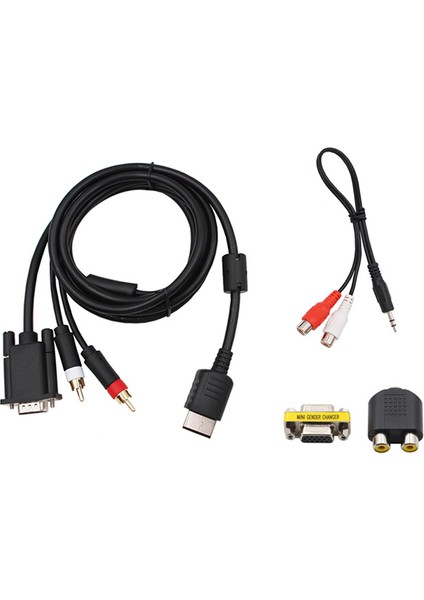 Dreamcast High Definition Için VGA Kablosu + 35 Mm'den 2 Erkek Adaptörüne (Yurt Dışından)