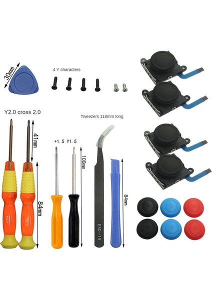 23 Parça Set 3D Analog Joystick Anahtarı Lite Joycon Kontrol Cihazı (Yurt Dışından) fiyatları