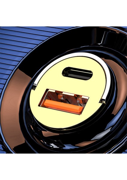 120W Araç Telefon Şarj Cihazı USB Type C Port Adaptörü Mini USB Araç Şarj Cihazı-B (Yurt Dışından) fırsatları