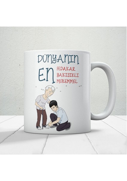 Babalar Günü Kupa Bardak Baskılı Kahve Kupa Bardak