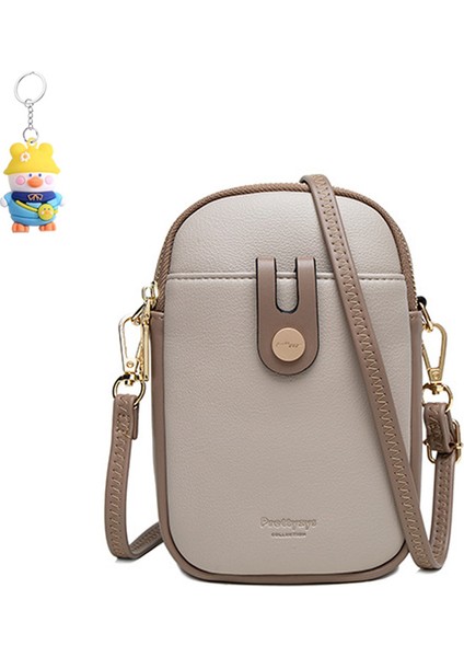 Basit Omuz Çantası Çok Fonksiyonlu Kadın Crossbody Cep Telefonu Çantası (Yurt Dışından)