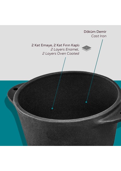 Döküm Yuvarlak Sufle / Sos Kabı. Çap(Ø)8cm.