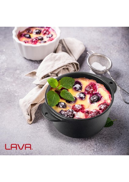 Döküm Yuvarlak Sufle / Sos Kabı. Çap(Ø)8cm.