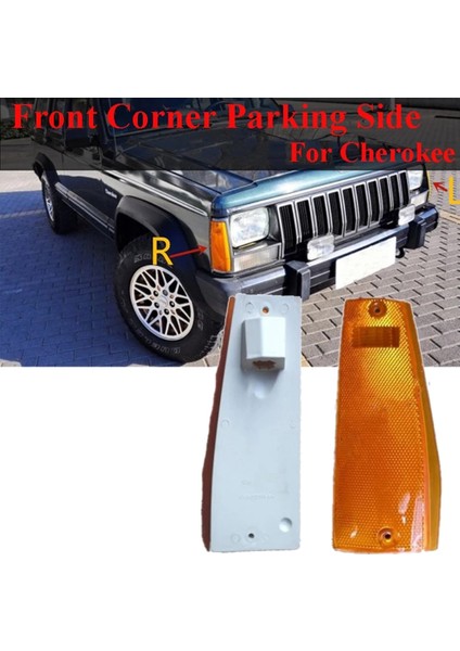 Araba Ön Köşe Park Yeri Yan Işaret Işıkları Reflektörler Lamba Mercek Kabuğu Jeep Cherokee Xj 1984-1996 (Yurt Dışından) fiyatları