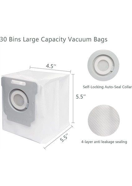 Irobot Roomba Torbaları Için 17 Paket Vakum Torbası I7 I7+ I3 I3+ I4 I4+ I6 I6+ I8 I8+ J7 J7+/plus S9 S9+ I & S & J Serisi Parçaları (Yurt Dışından) fırsatları