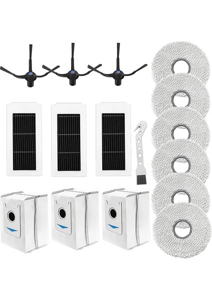 Ecovacs Deebot X5 Omni / X5 Pro Yan Fırça Hepa Filtre Paspas Bezi Robot Süpürge Aksesuarları (Yurt Dışından)