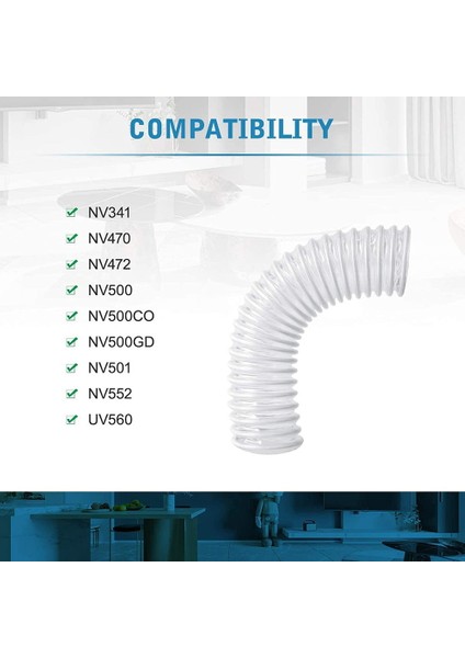 3 Paket 1-1/2 Inç Yedek Alt Nozul Kanal Hortumu Shark Rocket Vakum Aksesuarları NV341 NV470 NV500 NV501 UV560 (Yurt Dışından) modelleri