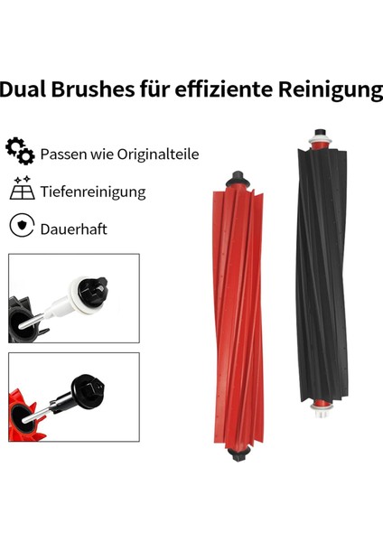 Roborock S8 Maxv Ultra Vakum Robotu, Silindir Fırçalar, Filtreler, Yan Fırçalar, Toz Torbası Için Uyumlu Aksesuar Seti Yedek Parçası (Yurt Dışından) fiyatları