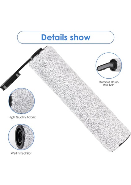 Tineco Floor One S5/floor One S5 Pro Kablosuz Islak Kuru Elektrikli Süpürge Yedek Parçaları Için Yedek Fırça Silindirleri (Yurt Dışından) fiyatları