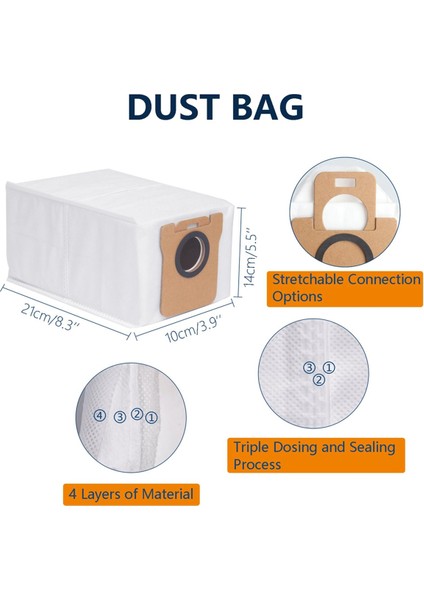 Dreame L20 Ultra / L30 Ultra Robot Süpürge, Ana Fırça, Toz Torbaları, Paspas Pedleri, Hepa Filtreleri Için Yedek Parçalar (Yurt Dışından) fırsatları