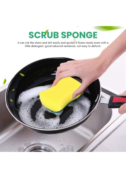 30 Adet Çok Amaçlı Çift Taraflı Sünger Ovma Pedleri Bulaşık Yıkama Ovma Sünger Lekeleri Çıkarma Temizlik Ovma Fırçası Mutfak Garaj Banyo Için (Yurt Dışından) modelleri
