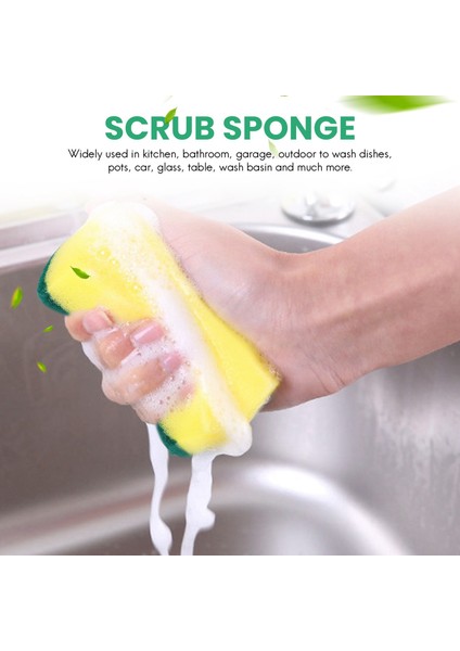 30 Adet Çok Amaçlı Çift Taraflı Sünger Ovma Pedleri Bulaşık Yıkama Ovma Sünger Lekeleri Çıkarma Temizlik Ovma Fırçası Mutfak Garaj Banyo Için (Yurt Dışından) fırsatları