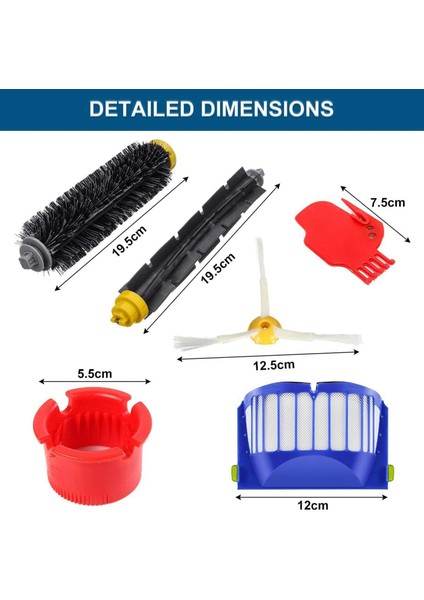 Irobot Roomba 600 671 664 615 690 691 694 Için Yedek Parçalar, Irobot Roomba 600 Serisi 16 Parça Için Aksesuarlar (Yurt Dışından) modelleri