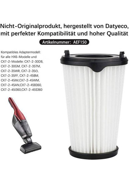 6 Adet Cx7 Filtre Electrolux ZB3301 Aeg Hepa Filtre Yedek Filtre Cx7-2 Filtre Aeg Ergorapido Elektrikli Süpürge Için (Yurt Dışından) fırsatları