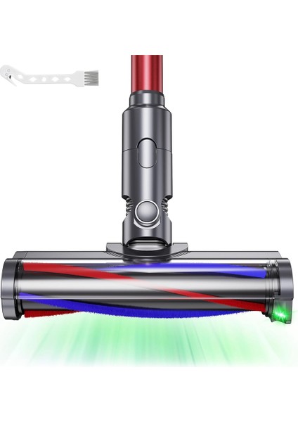 Dyson V7 V8 V10 V11 V15 Elektrikli Süpürge Zemin Nozul Fırça Başlığı Led'li Vakum Başlığı, Gizli Tozu Aydınlatır (Yurt Dışından)