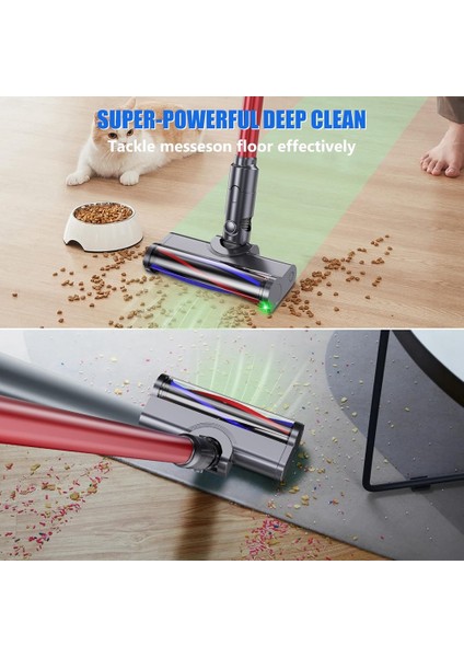 Dyson V7 V8 V10 V11 V15 Elektrikli Süpürge Zemin Nozul Fırça Başlığı Led'li Vakum Başlığı, Gizli Tozu Aydınlatır (Yurt Dışından) fiyatları