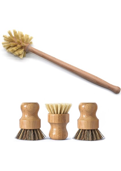 Geniş Ağızlı Şişeler, Bardaklar ve Kavanozlar Için Bambu Bulaşık Fırçası ve Ahşap Şişe Fırçası, Bulaşık, Şişe, Tencere Temizlemek Için Bulaşık Fırçası (Yurt Dışından)