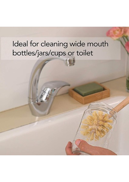 Geniş Ağızlı Şişeler, Bardaklar ve Kavanozlar Için Bambu Bulaşık Fırçası ve Ahşap Şişe Fırçası, Bulaşık, Şişe, Tencere Temizlemek Için Bulaşık Fırçası (Yurt Dışından) fiyatları