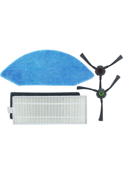 Ecovacs Deebot U2 Robotik Süpürge Için Filtreli Paspas Yan Fırçalı 4 Adet Buharlı Paspas Bezi Makinesi (Yurt Dışından)