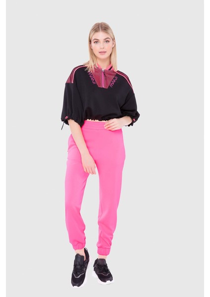 Baskılı Crop Sweatshirt modelleri
