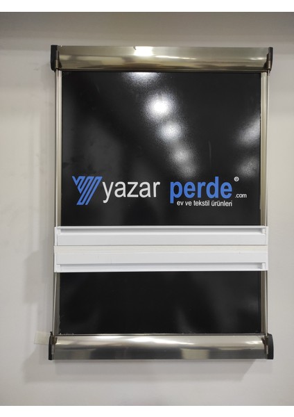 Katlanabilir Cam Balkon Plise Perdesi Beyaz (Vidalı - Kancalı)