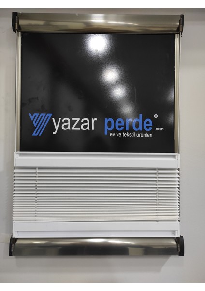 Katlanabilir Cam Balkon Plise Perdesi Beyaz (Vidalı - Kancalı)