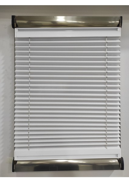 Katlanabilir Cam Balkon Plise Perdesi Beyaz (Vidalı - Kancalı)