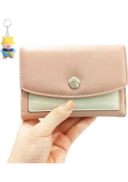 Moda Cüzdan Üç Katlı Flip Büyük Kapasiteli Orta Cüzdan Cüzdan Kadın Kart Tutucu (Yurt Dışından)