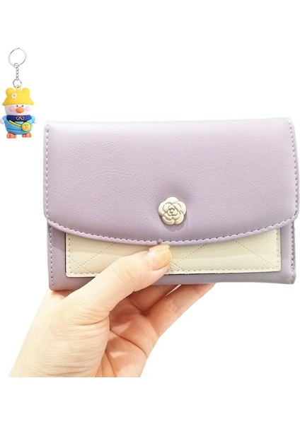 Moda Cüzdan Üç Katlı Flip Büyük Kapasiteli Orta Cüzdan Cüzdan Kadın Kart Tutucu (Yurt Dışından)