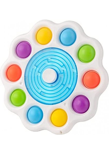 Hengshan Renkli Itme Pop Kabarcık Fidget Spinner Bulmaca Labirent Akıllı Labirent Fidget Oyuncakları Kaygı Önleyici M (Yurt Dışından)