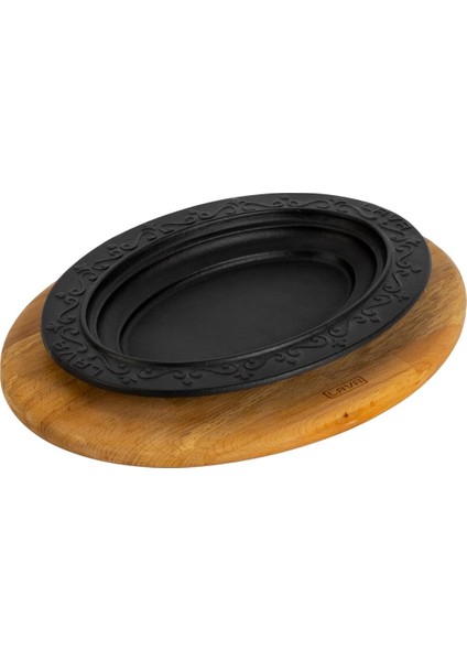 Döküm Oval Döner, Kebap Tabağı Kayın Servis Ahşabı. Ölçü 28x20cm. fiyatları