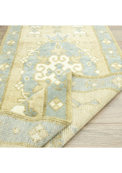 Zeren Rustik Desenli Yün Yolluk 72 x 309 cm