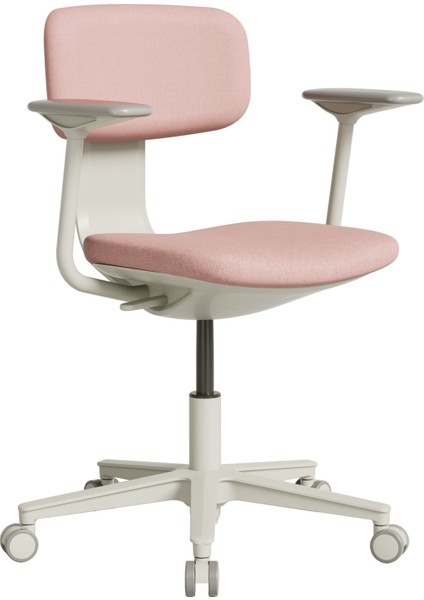 Tesla Comfort Çalışma Koltuğu - Pembe Kumaş 61 x 74-86 x 60 cm
