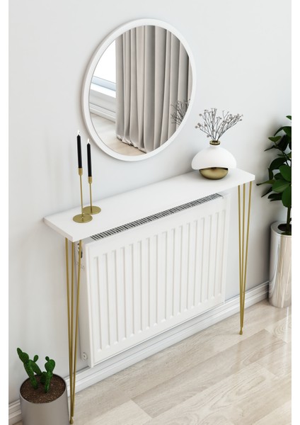 Beyaz Raf -Dresuar Gold Ayak 80CM ( 60 ve 70 Petek Için)